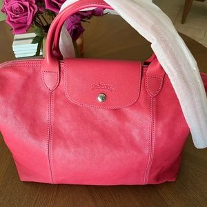 Longchamp le pilage leather shoulder bag